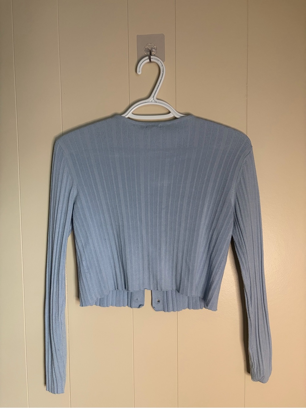 Garage Ribbed Knit Button-Front Cardigan - Picture 3 of 3